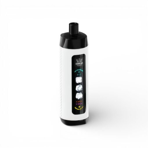 AL-FAKHER-Crown-Bar-Ice-Adjust-阿尔法赫-水晶版-15000-Puffs，展示产品外观及包装。