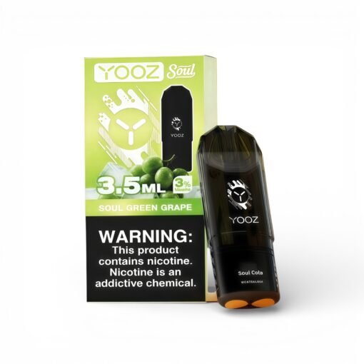YOOZ-Soul-柚子6代-Pod-3.5ml，展示产品外观及包装。