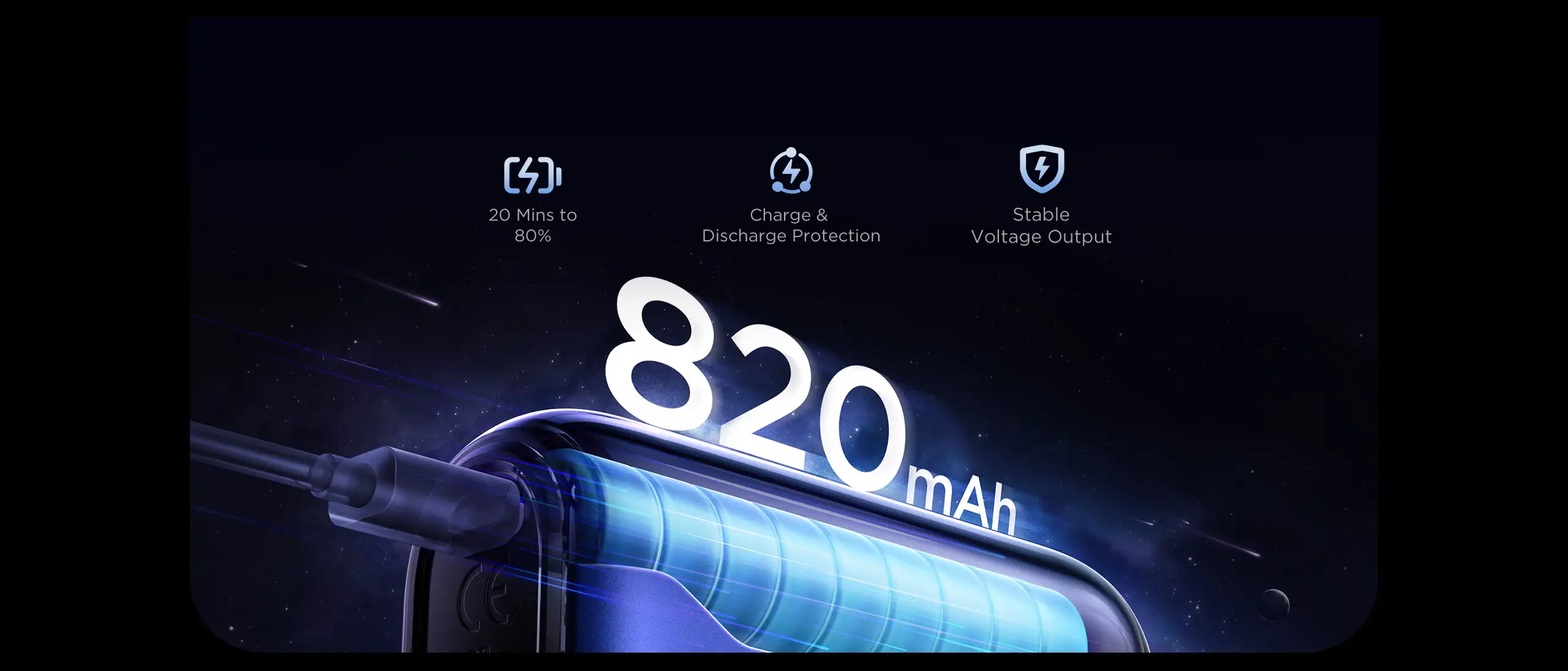 geekbar-820mah-20min-fast-charging快充技术