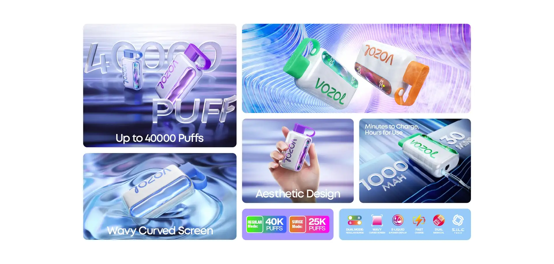 vozol-star-4000-wavy-curved-screen波浪曲面屏