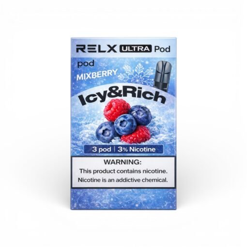 RELX-Ultra-Pod-2ml，展示产品外观及包装。