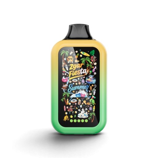 ZGAR-Fiesta-冰熊炫彩-25000-Puffs，展示产品外观及包装。